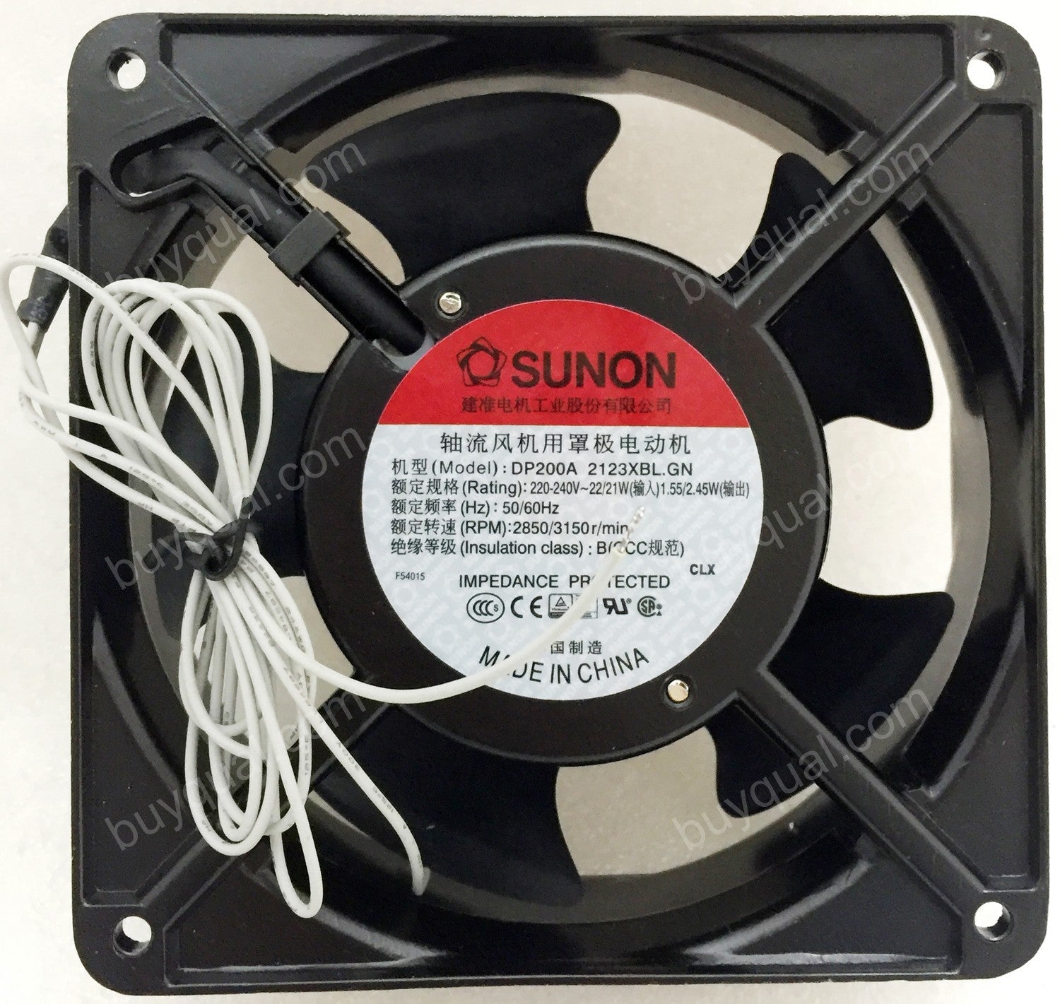 SUNON 2123XBL 2123XBL.GN 220/240V 22/21W 2wires Cooling Fan SUNON 2123XBL 2123XBL.GN 220/240V 22/21W 2wires Cooling Fan